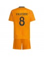Real Madrid Federico Valverde #8 Replika Borta Kläder Barn 2024-25 Kortärmad (+ byxor)
